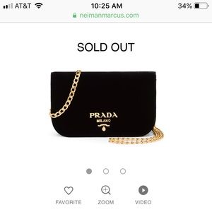 Prada Velvet Crossbody